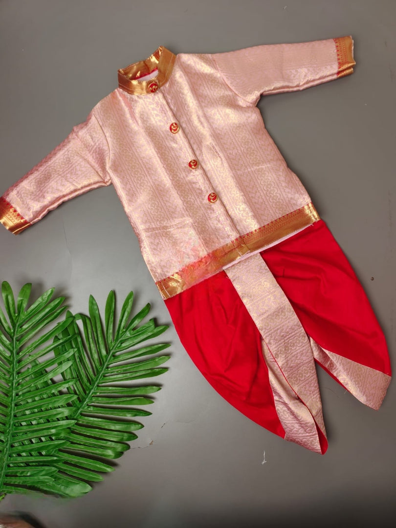 Kid's Banarasi Silk Family Outfits