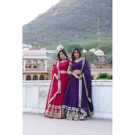 Blooming Georgette Lehanga Set