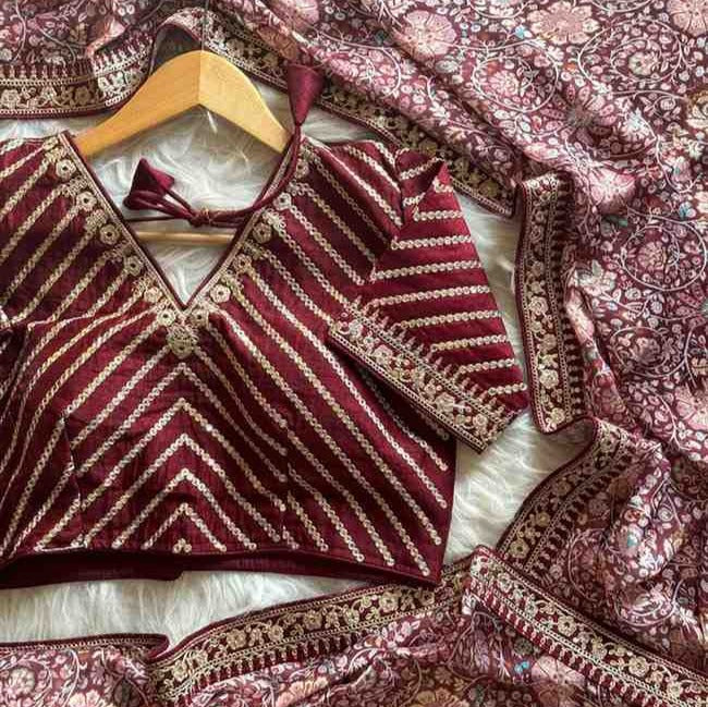 Crepe Silk Kalamkari Sarees