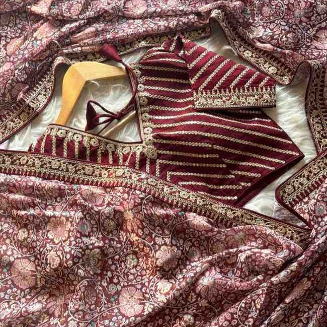 Crepe Silk Kalamkari Sarees