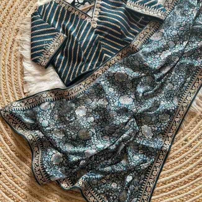Crepe Silk Kalamkari Sarees