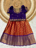 Kid's Semi Kanchi Lehenga