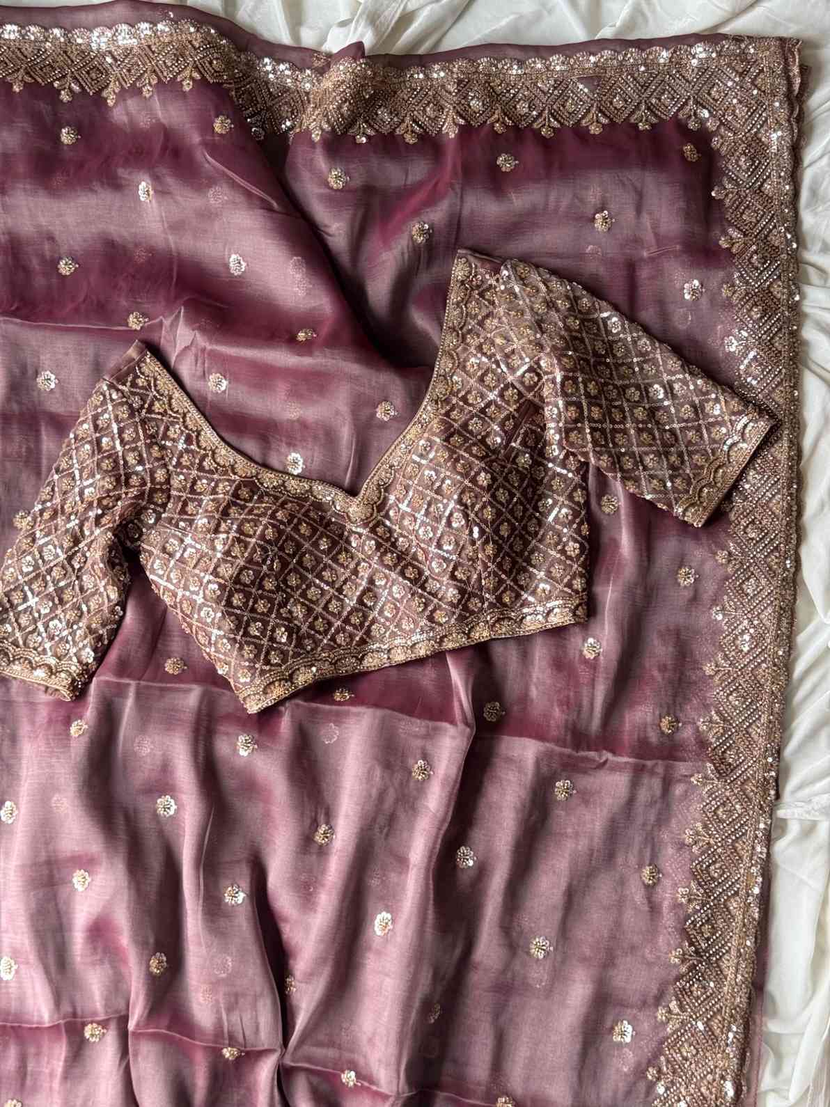 Tissue Crepe Silk Saree