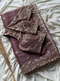 Tissue Crepe Silk Saree