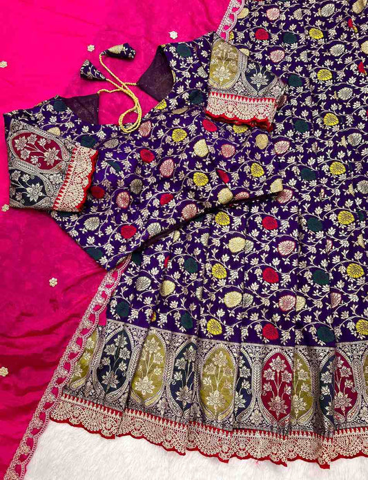 Tissue Dola Silk Lehengas