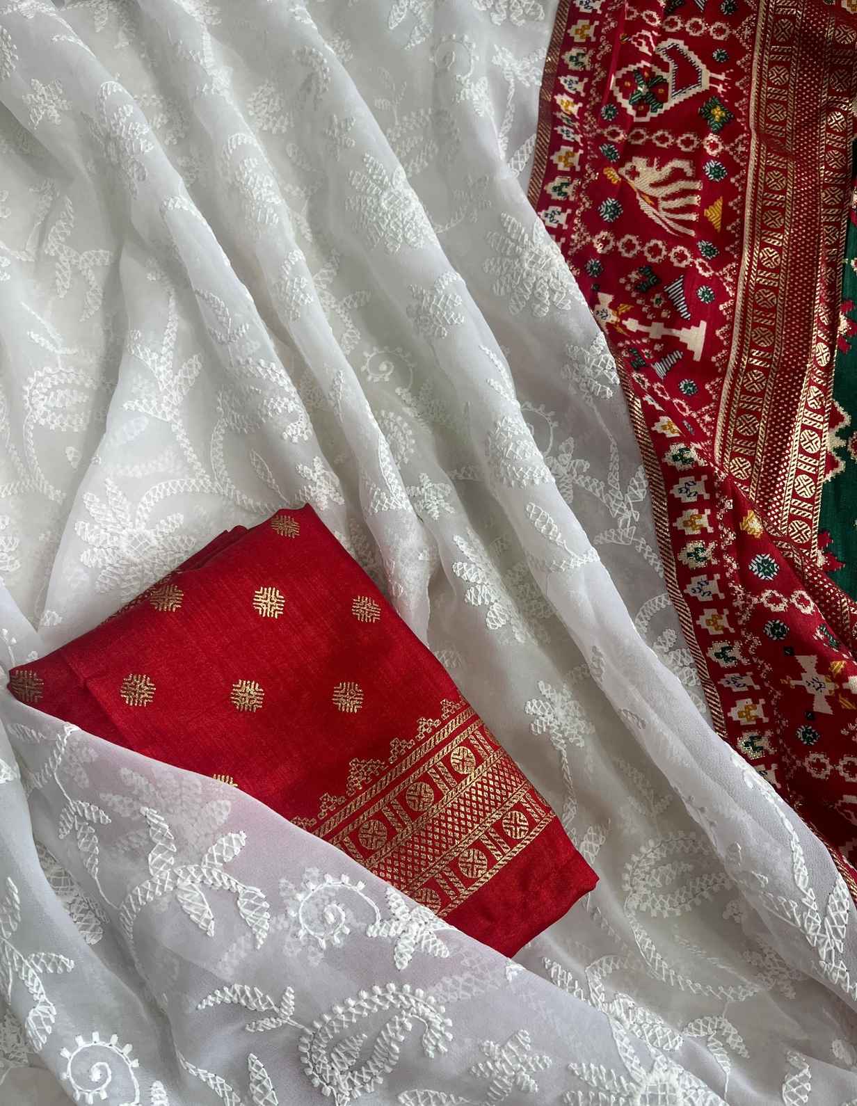 Chikankari Georgette Saree