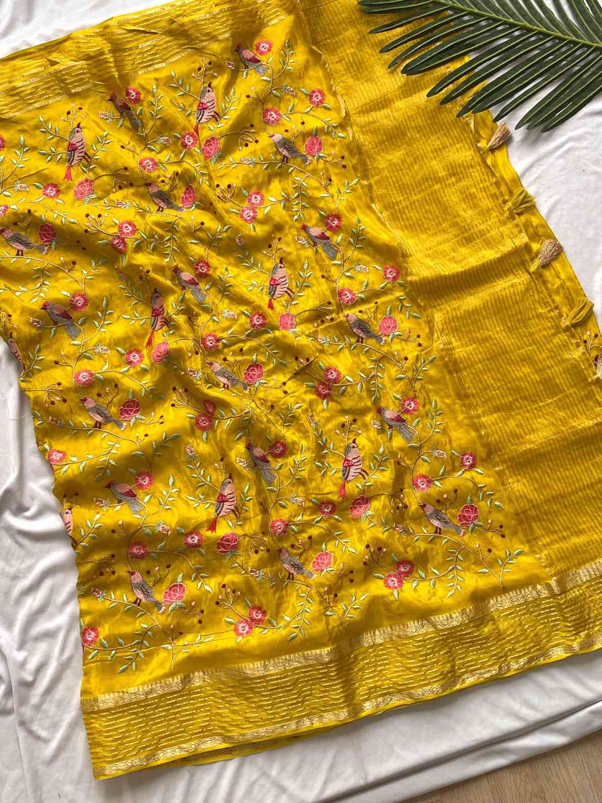 Embroidery Viscose Sarees