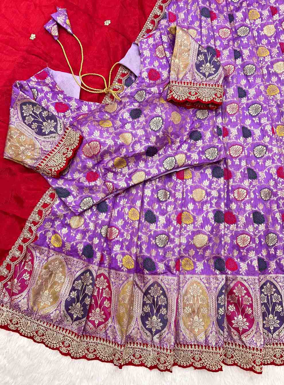 Tissue Dola Silk Lehengas