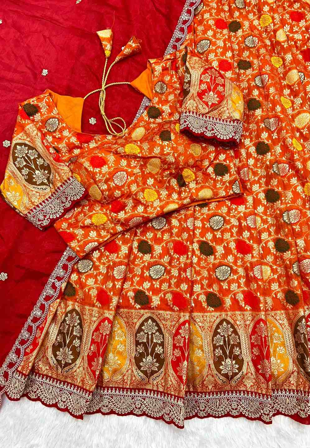 Tissue Dola Silk Lehengas