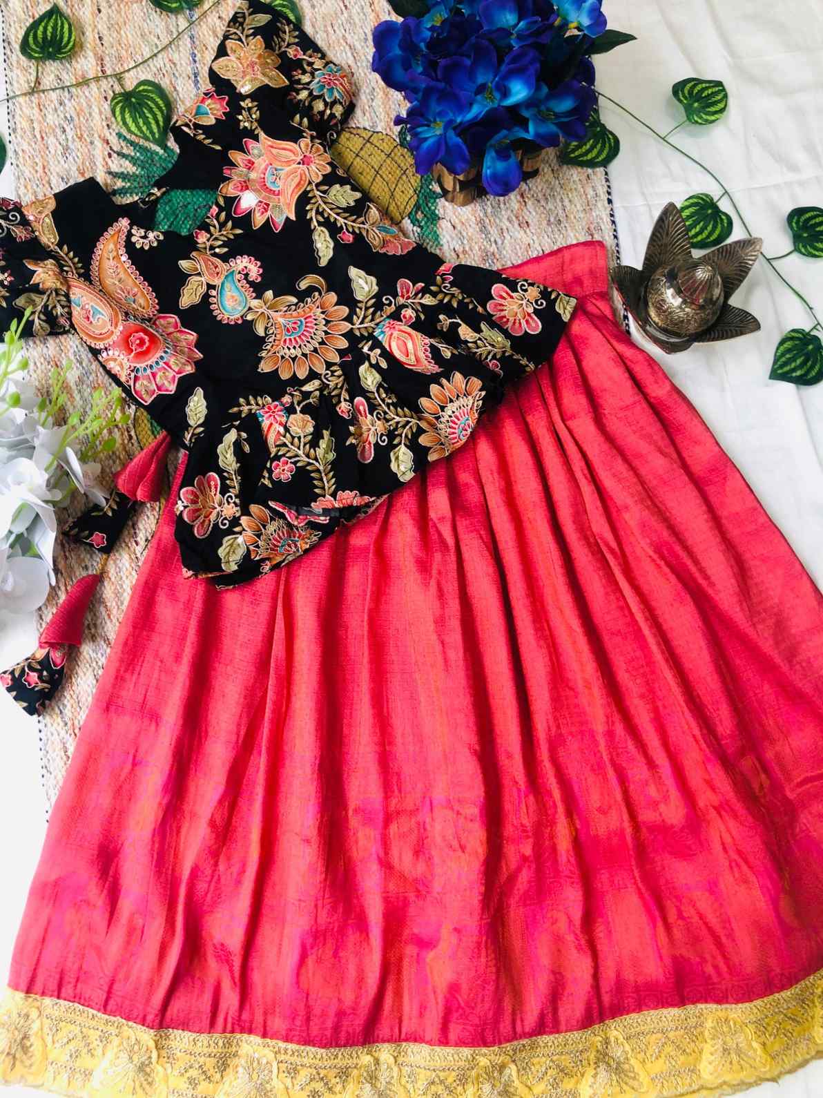 Kid's Crepe Silk Lehengas