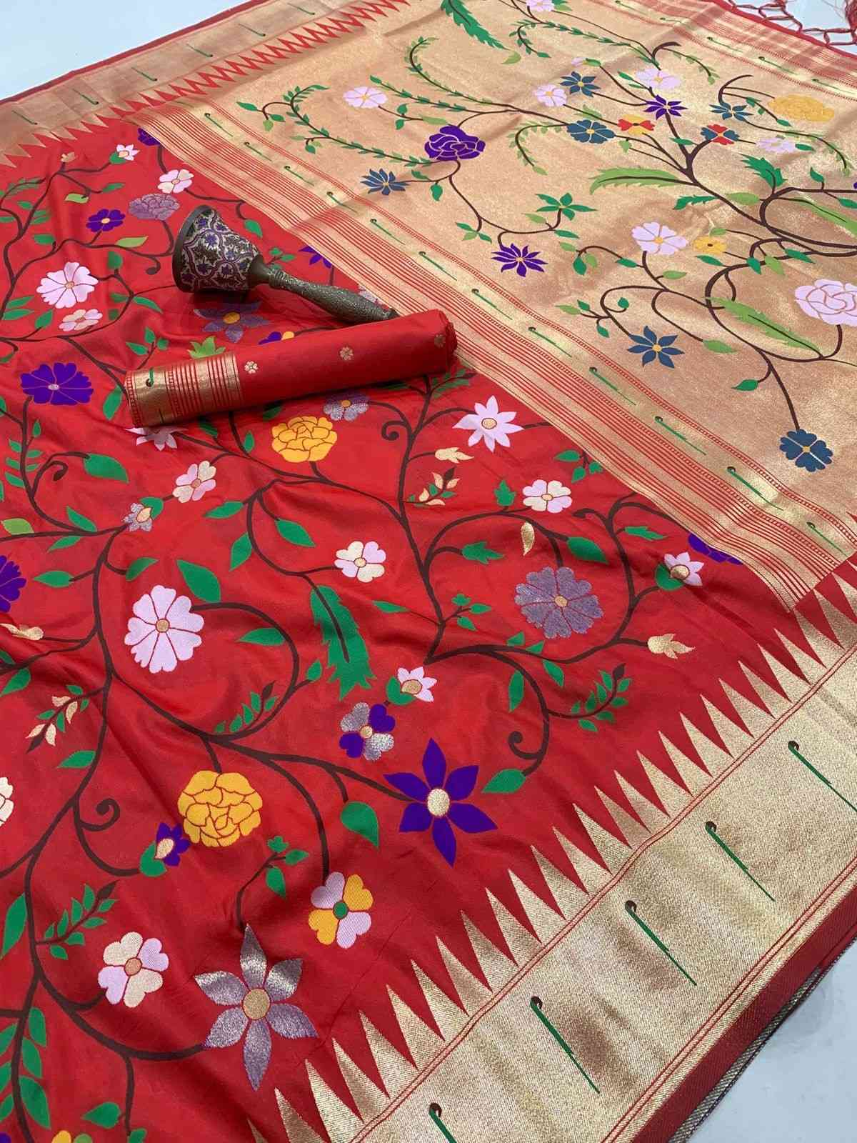 Kanjeevaram Paithani Silk Saree