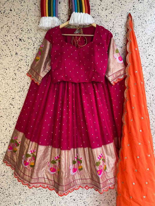 Viscose Dola Silk Lehengas