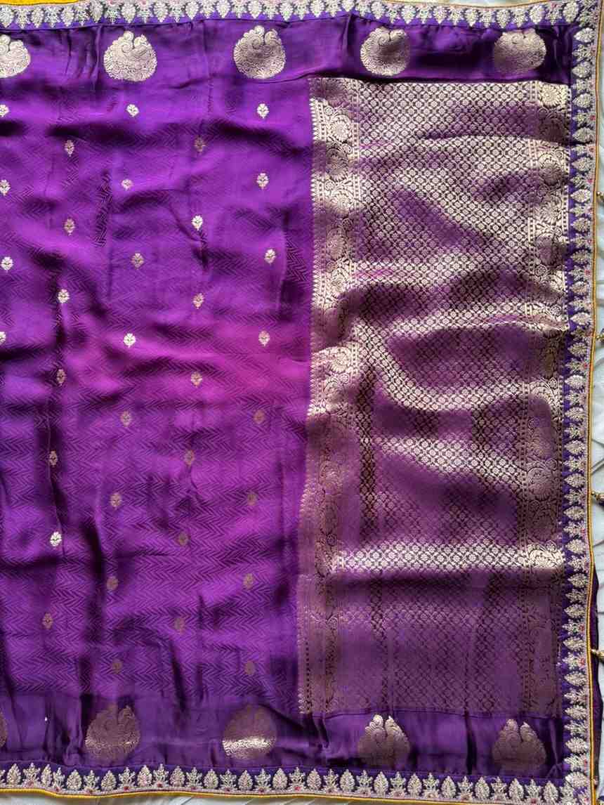 Fancy multi colour satin silk sarees by Arhas Couture