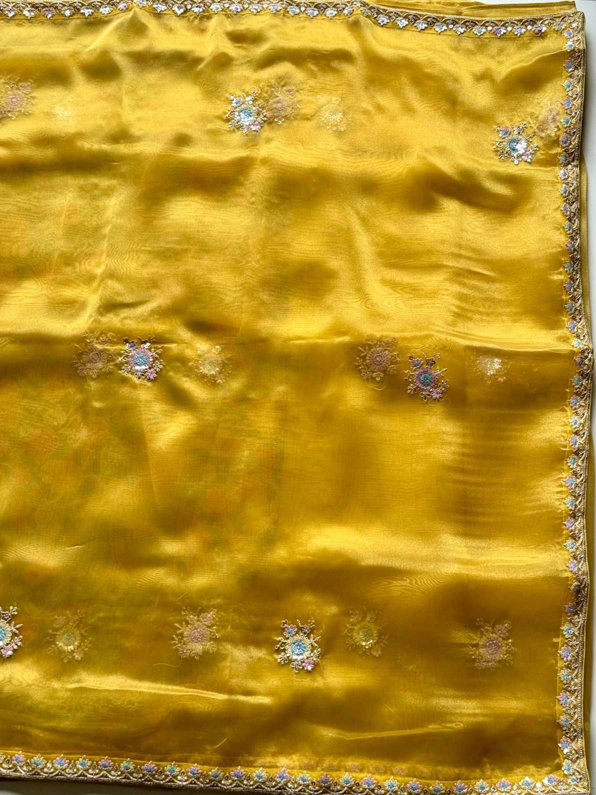 Tissue Silk Sequence Work Saree