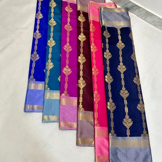 Banarasi Semi Katan Silk Sarees