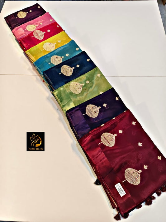 Banarasi Semi Katan Sarees
