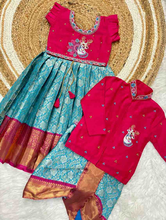 Semi Kanchi Family Combo