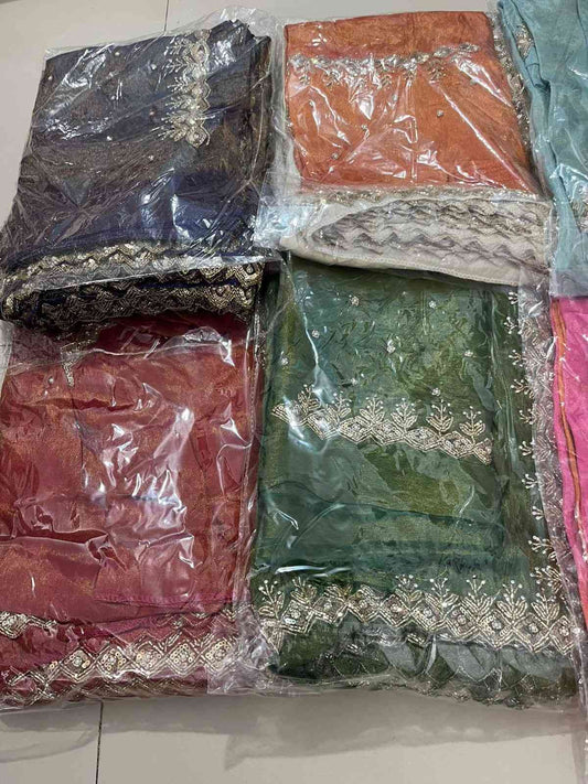 Handwork Tissue Silk Sarees