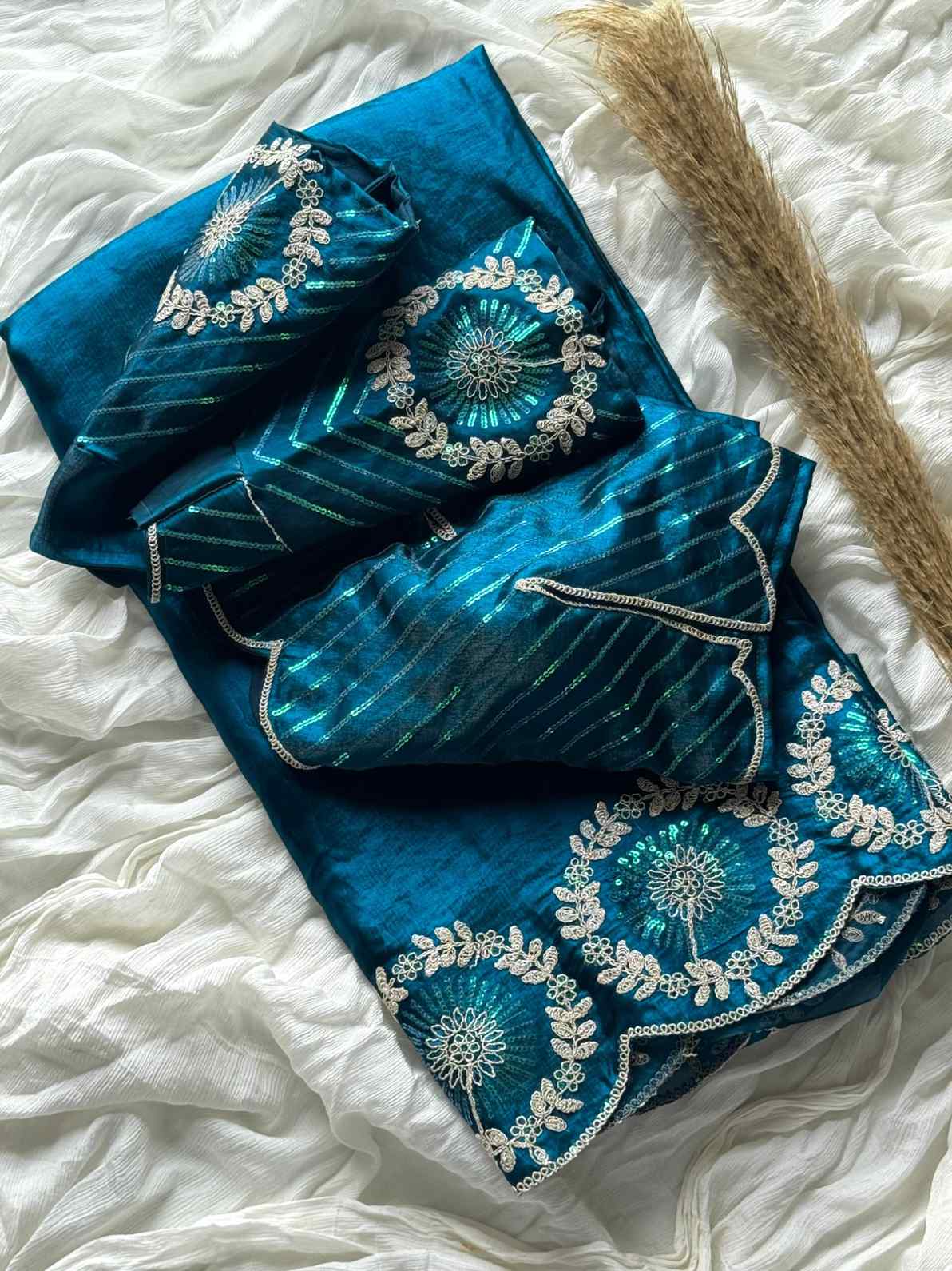 Space Silk Sequence Sarees