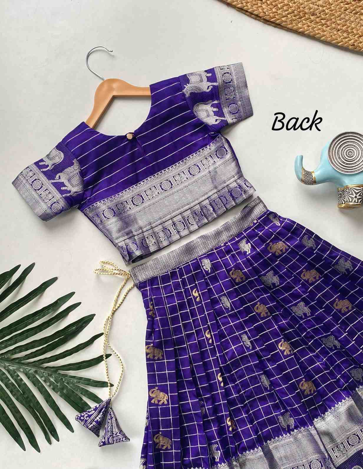 Kid's Kanchi Soft Silk Lehengas