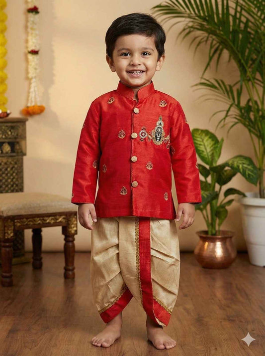 Raw Silk Kurta Set Family Outfit
