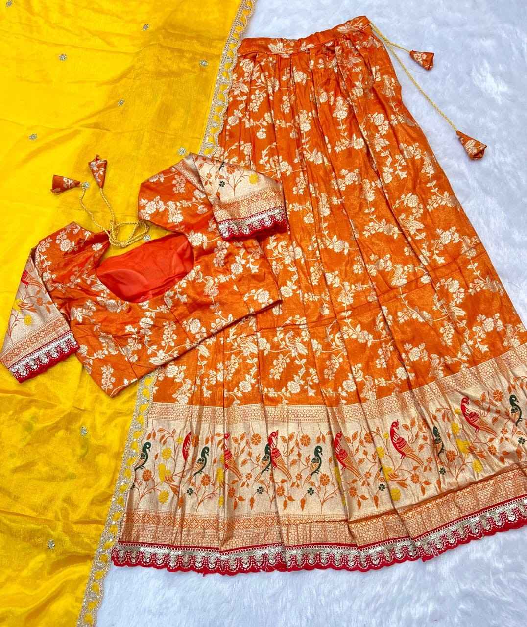 Paithani Tissue Silk Lehengas