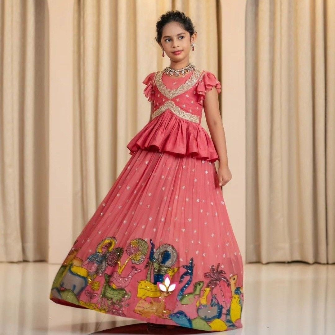 Kalamkari Lehanga Set