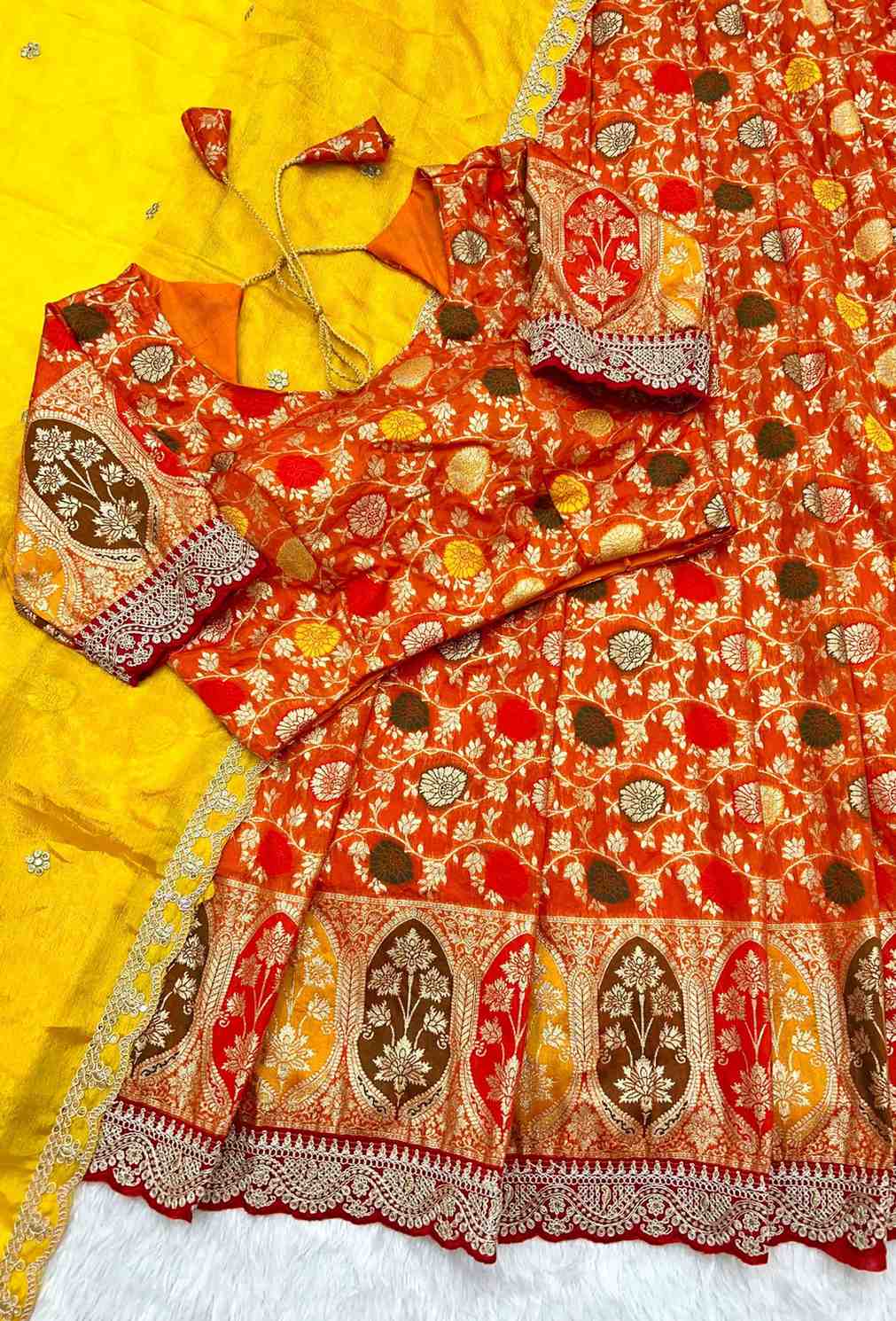 Tissue Dola Silk Lehengas