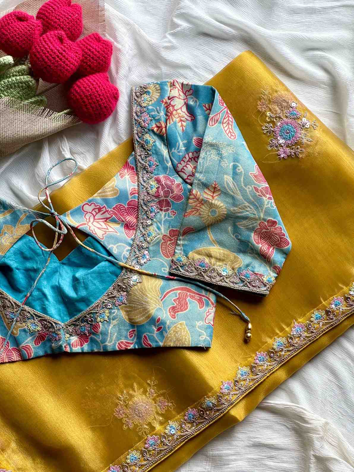 Tissue Silk Sequence Work Saree