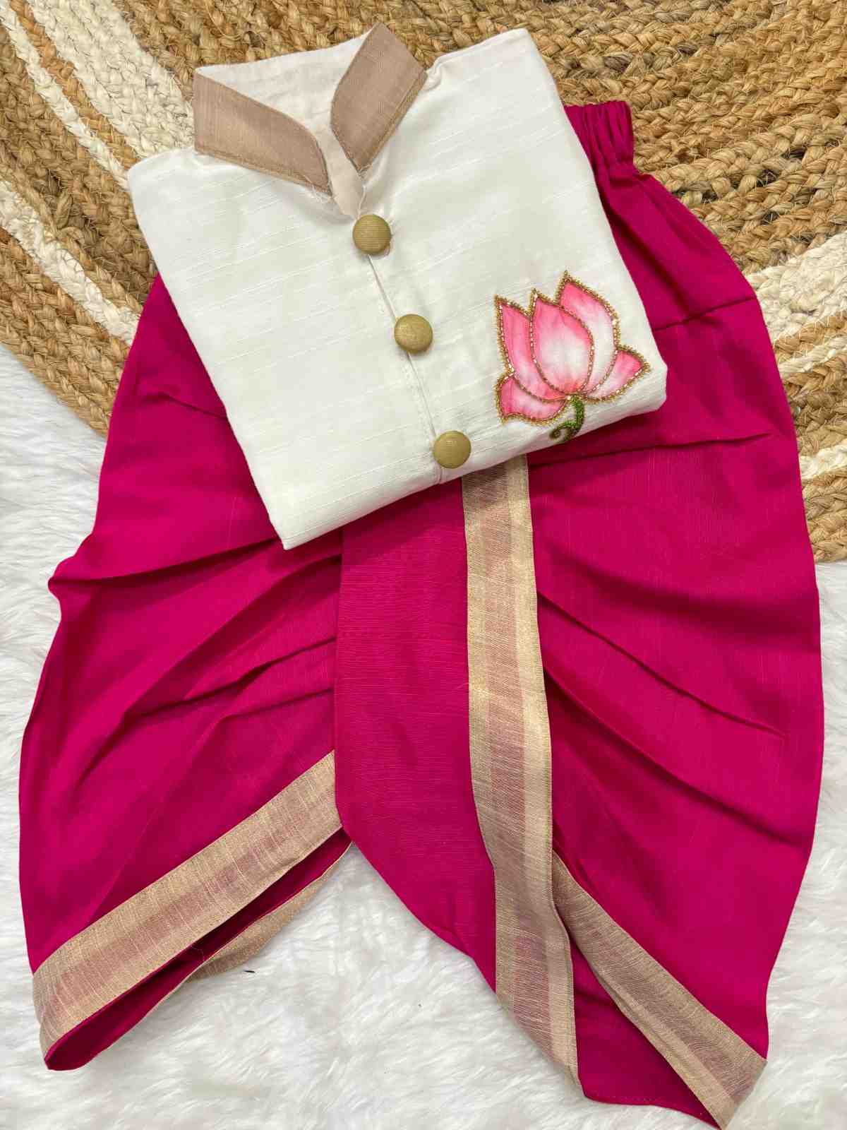 Raw silk family outfits by Arhas Couture