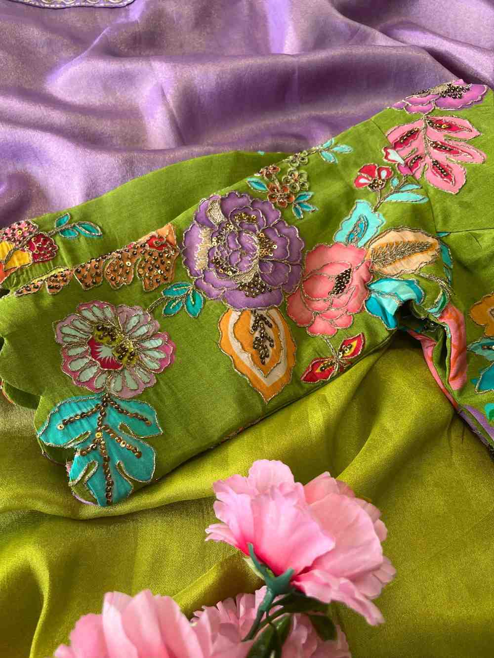 Viscose Tissue Silk Saree