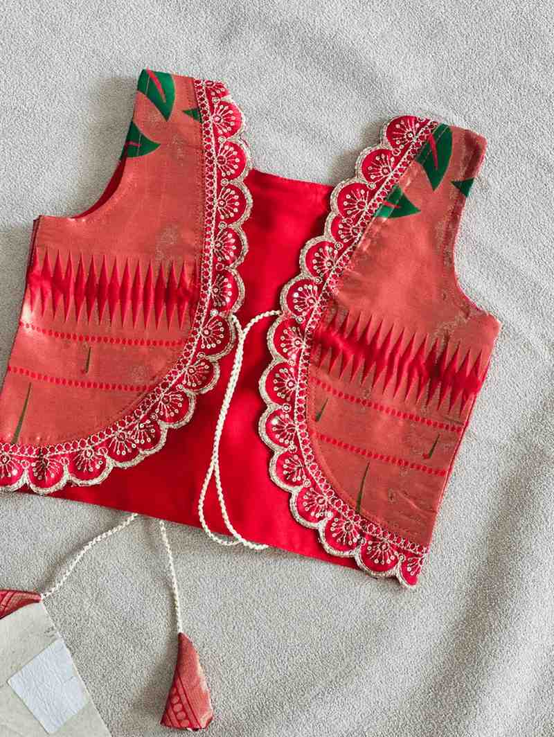 Kid's Paithani Silk Gown