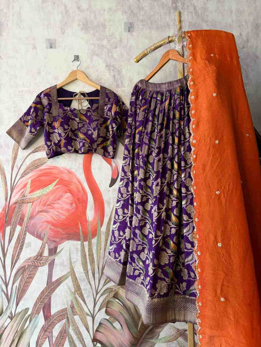 Soft Khadi Crepe Lehengas