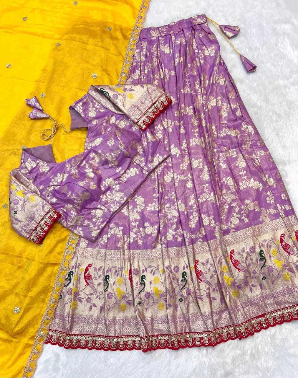 Paithani Tissue Silk Lehengas