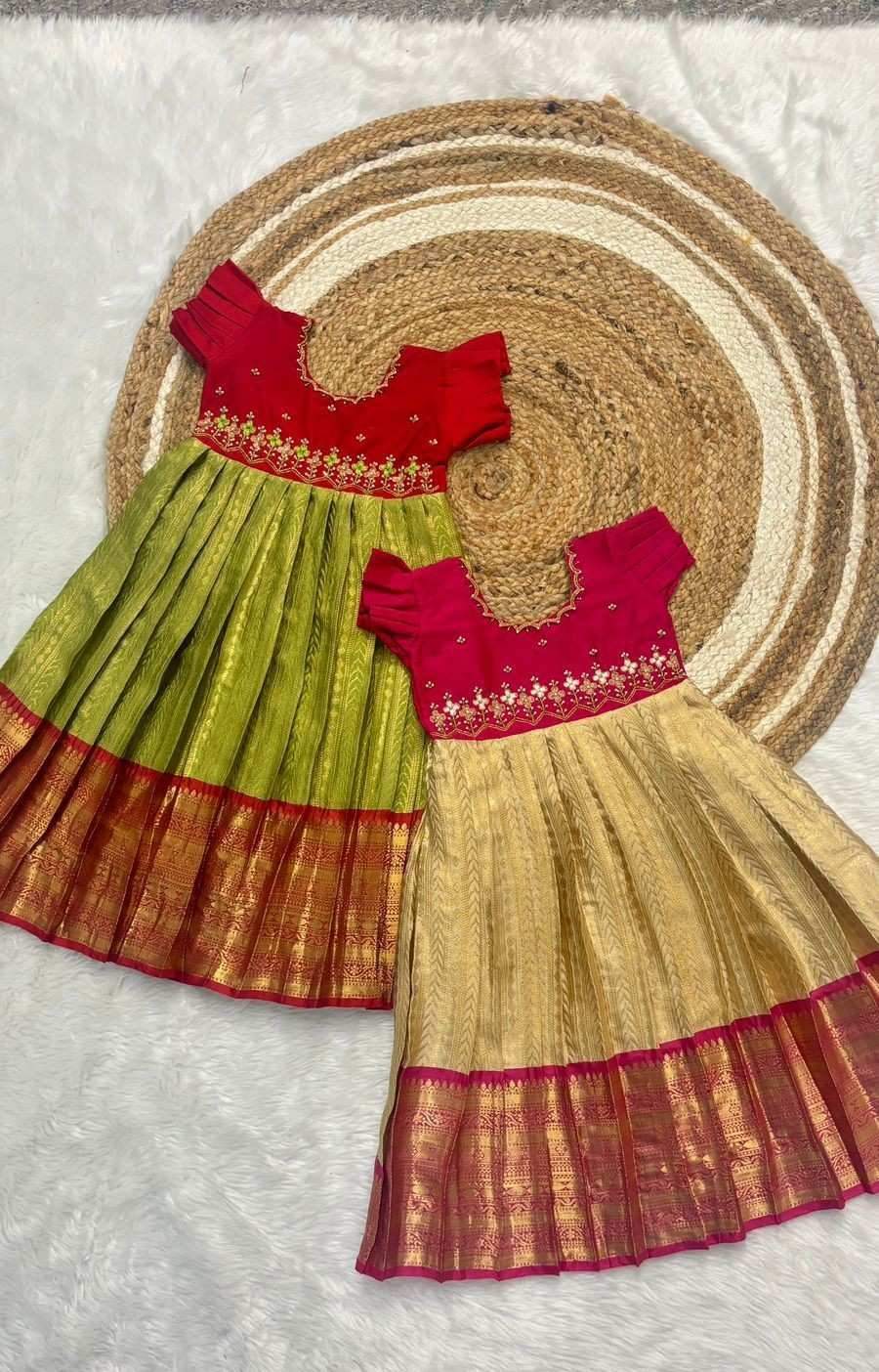 Kid’s Semi Kanchi Lehengas