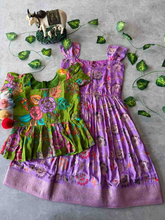 Kid's Dola Silk Gown