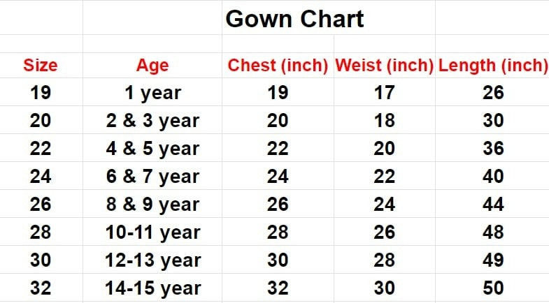 Kid's Gowns