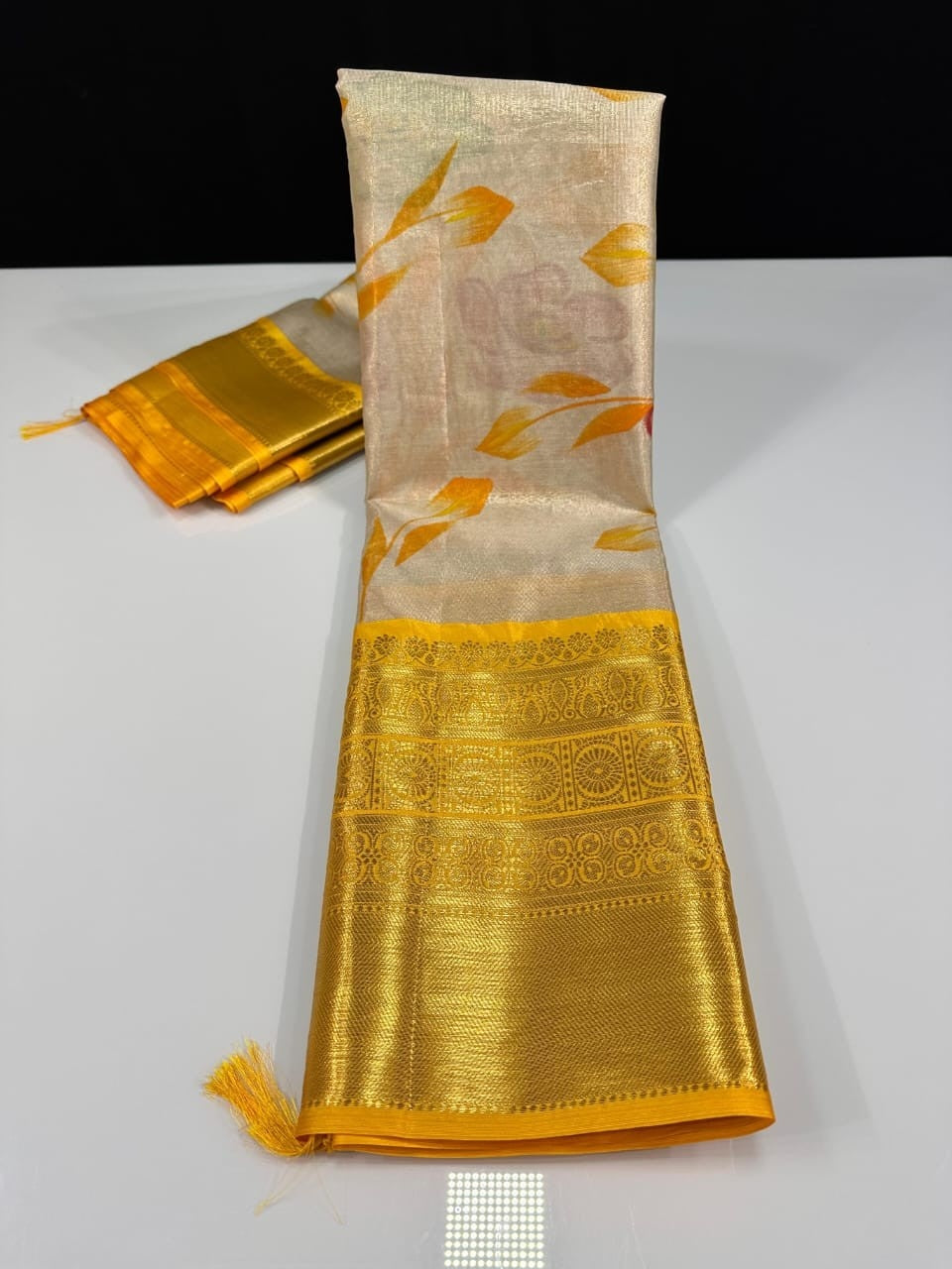 Hand Painted Banarasi Tissue Silk Sarees
