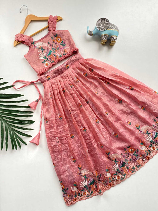 Kid's Gold Crush Skirt Set