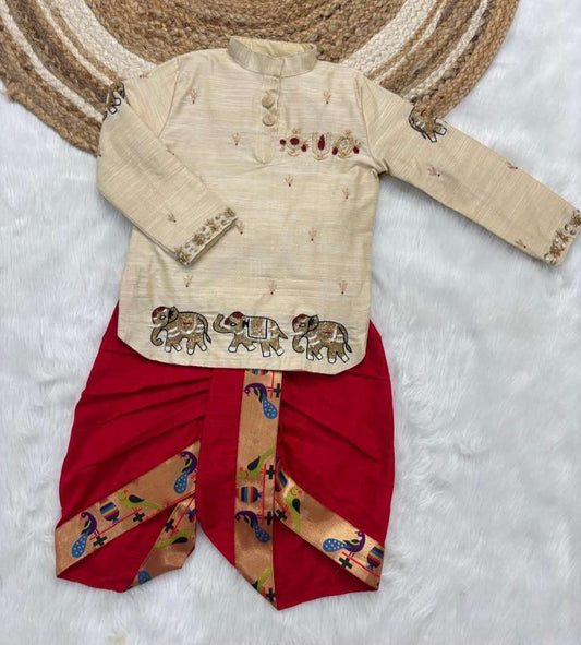 Raw. Silk Paithani Family Outfits