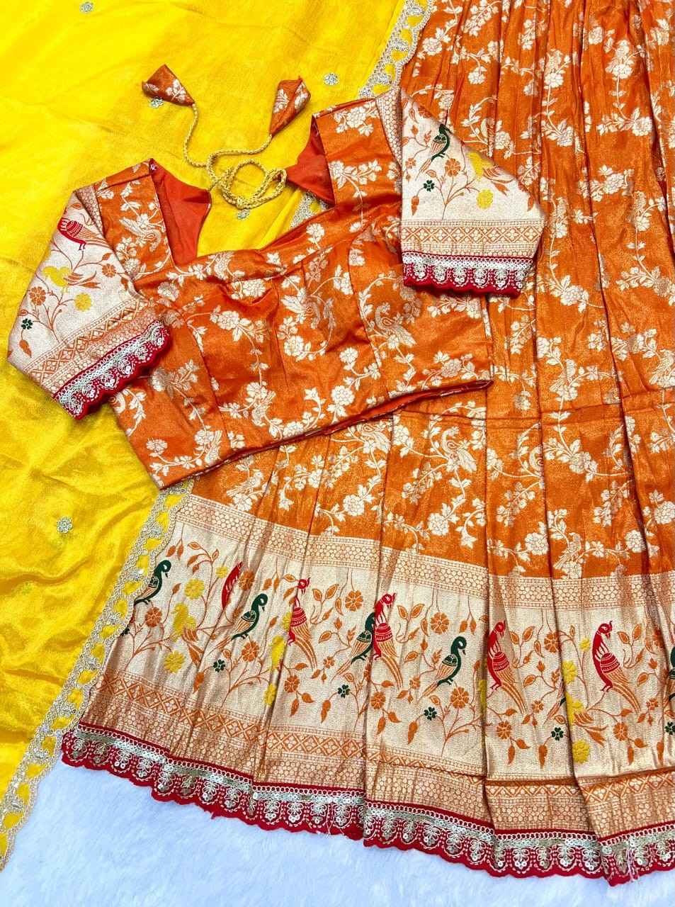 Paithani Tissue Silk Lehengas
