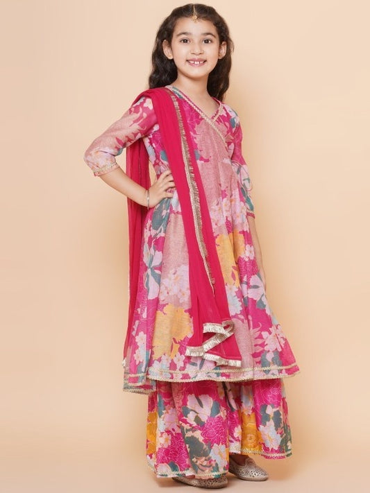 Kid's Chanderi Silk Sharara Sets