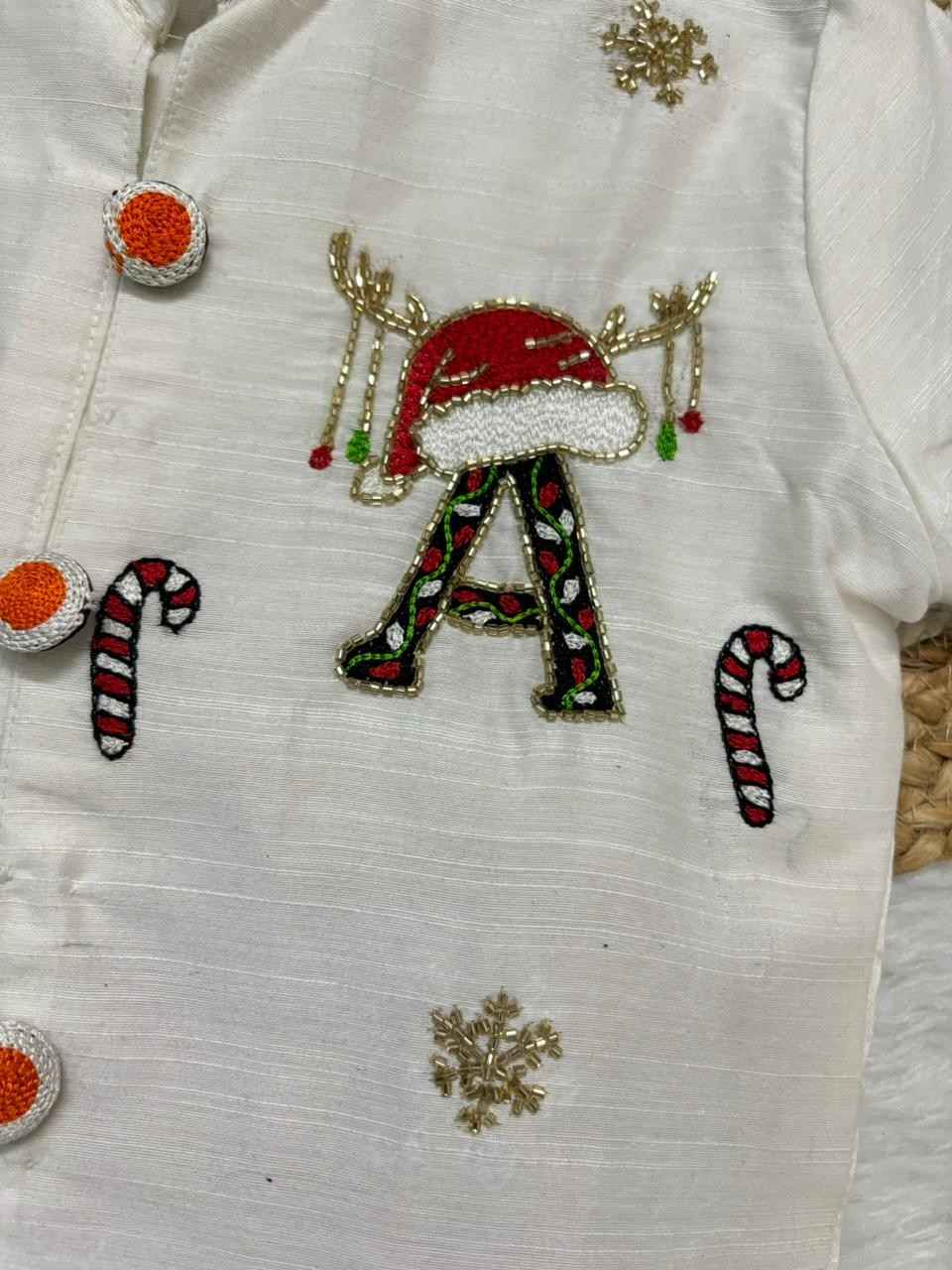 Kids raw silk dhoti sets by Arhas Couture