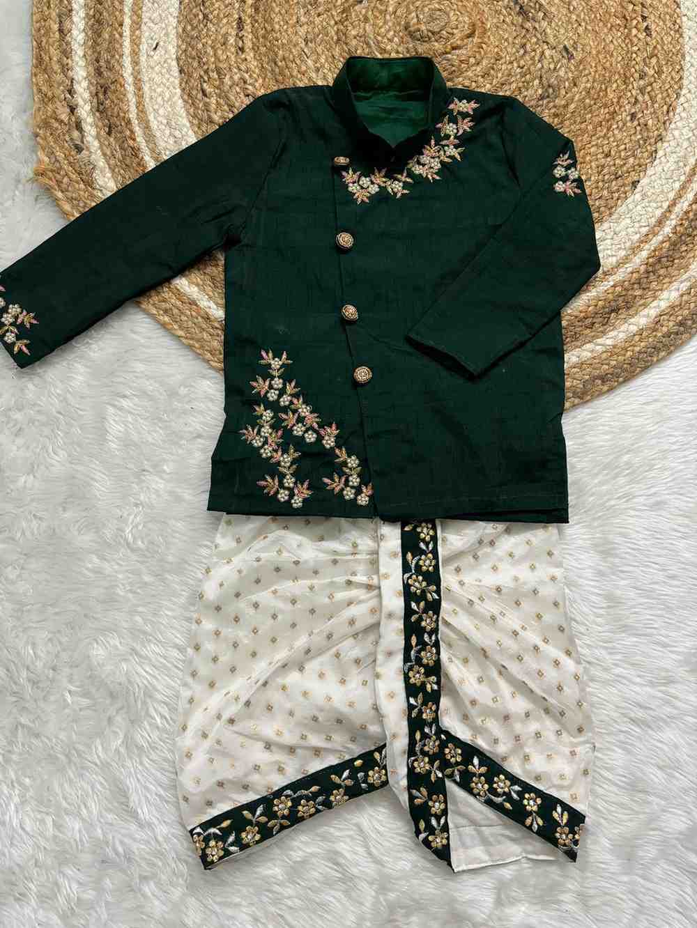 Raw silk family outfits by Arhas Couture