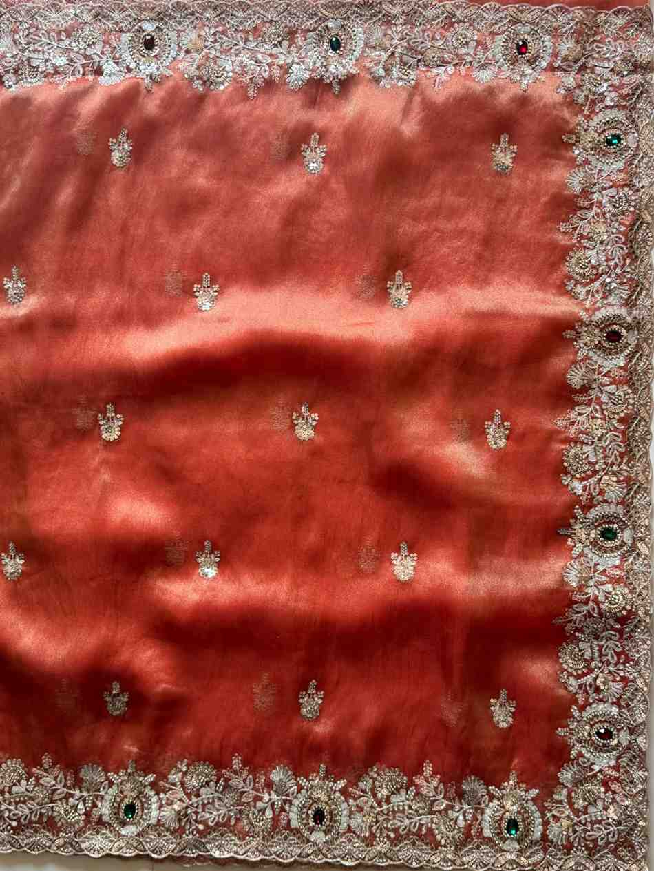 Fancy shimmer tissue silk sarees by Arhas Couture