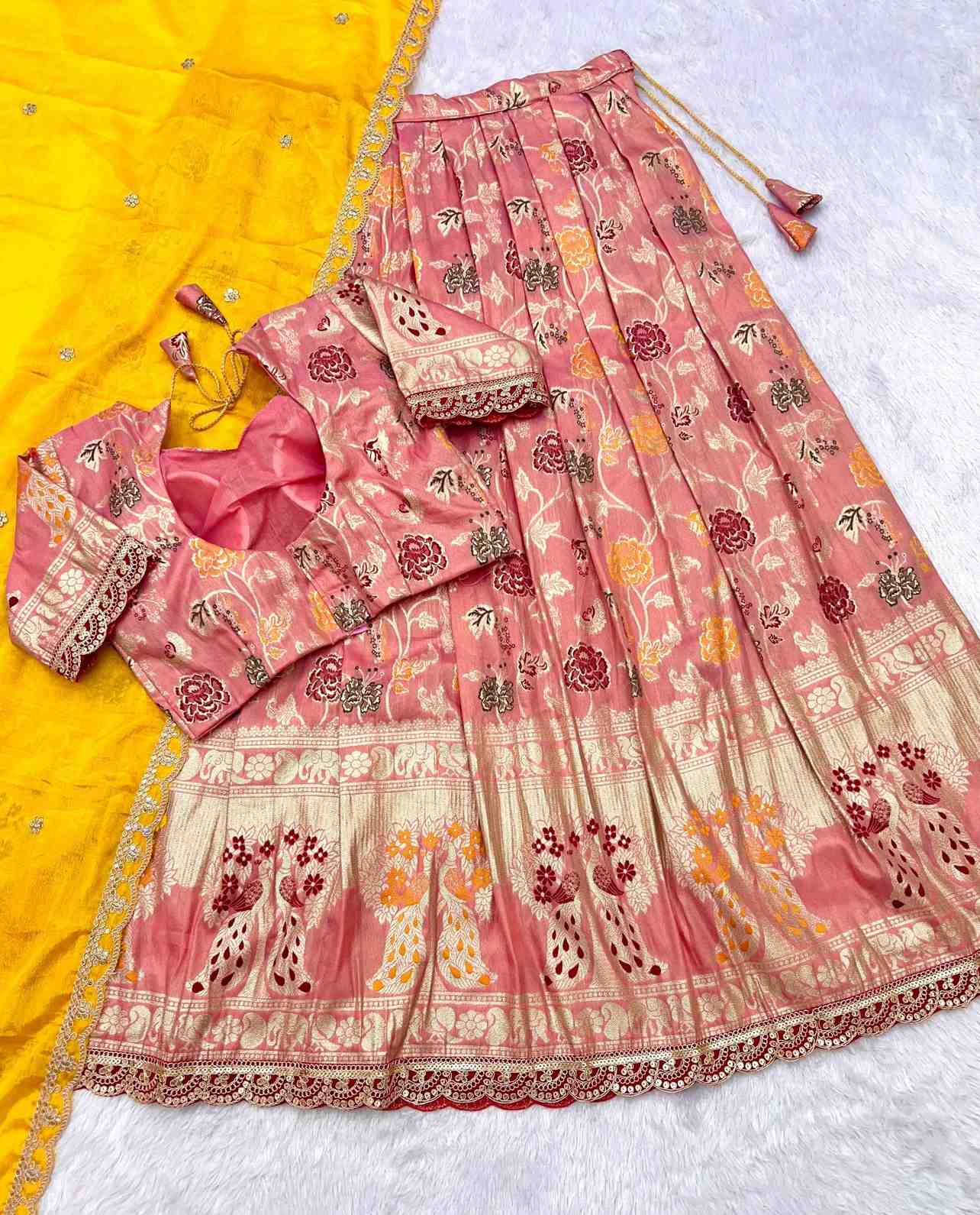 Paithani Tissue Silk Lehengas