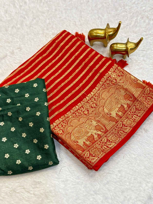 Viscose Jaquard Saree