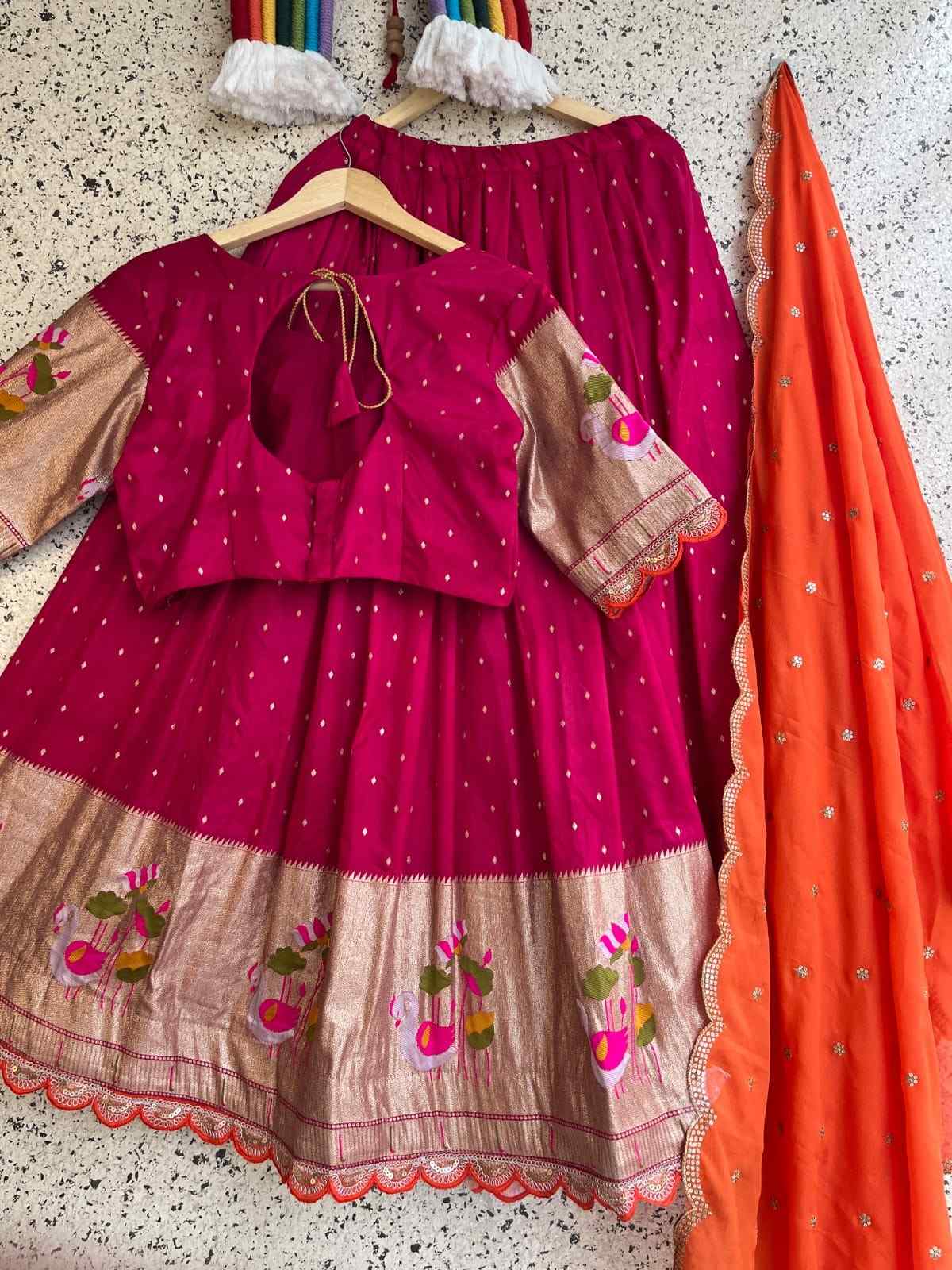 Viscose Dola Silk Lehengas