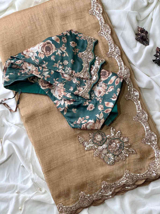 Banarasi Crush Tissue Silk Saree