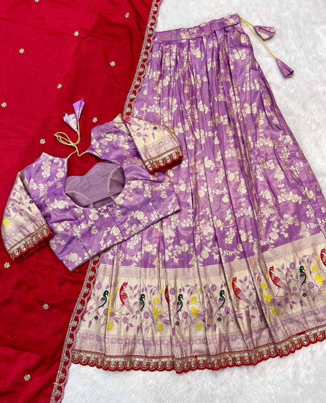 Paithani Tissue Silk Lehengas